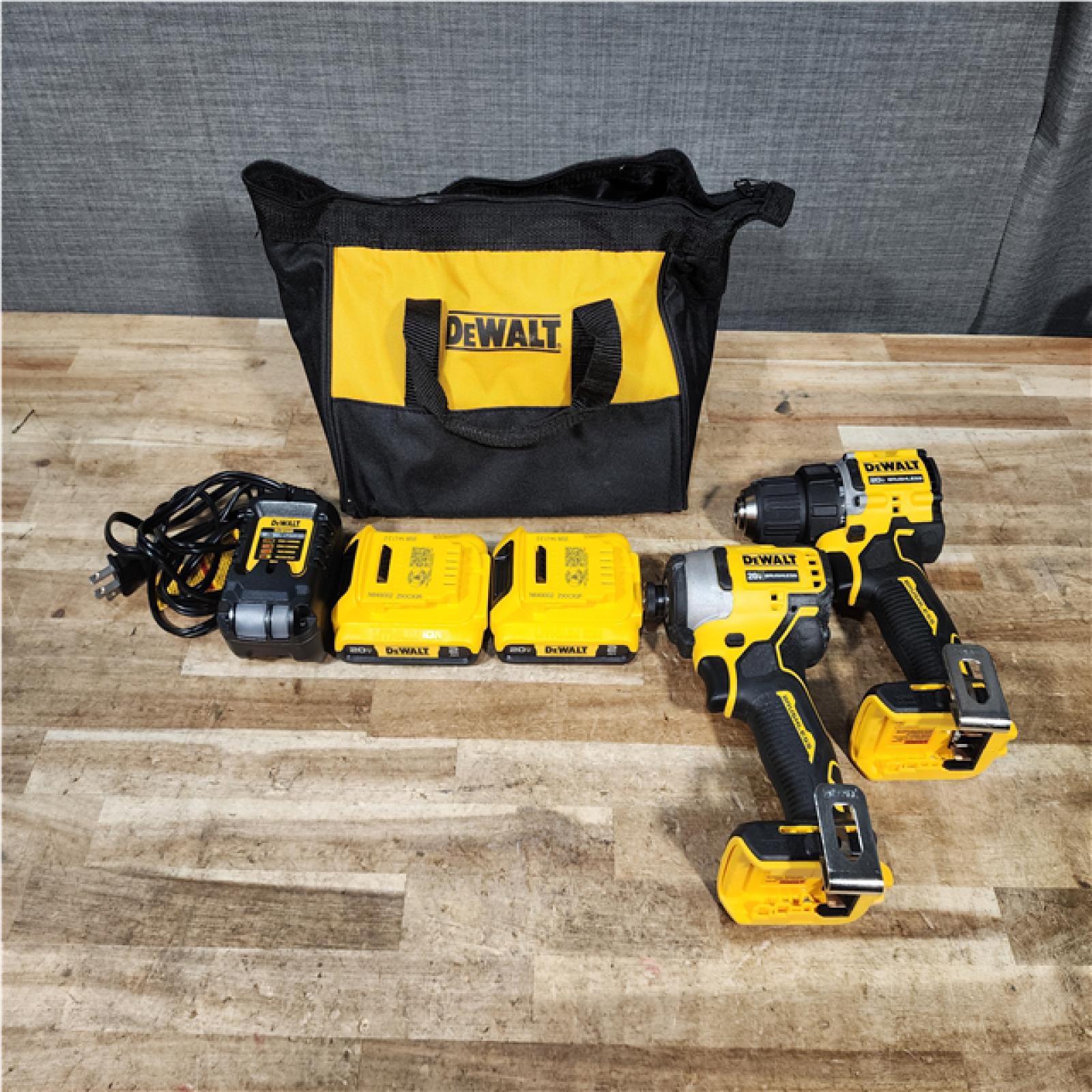 HOUSTON LOCATION - AS - IS DEWALT ATOMIC 20-Volt MAX Lithium-Ion Cordless Combo Kit
