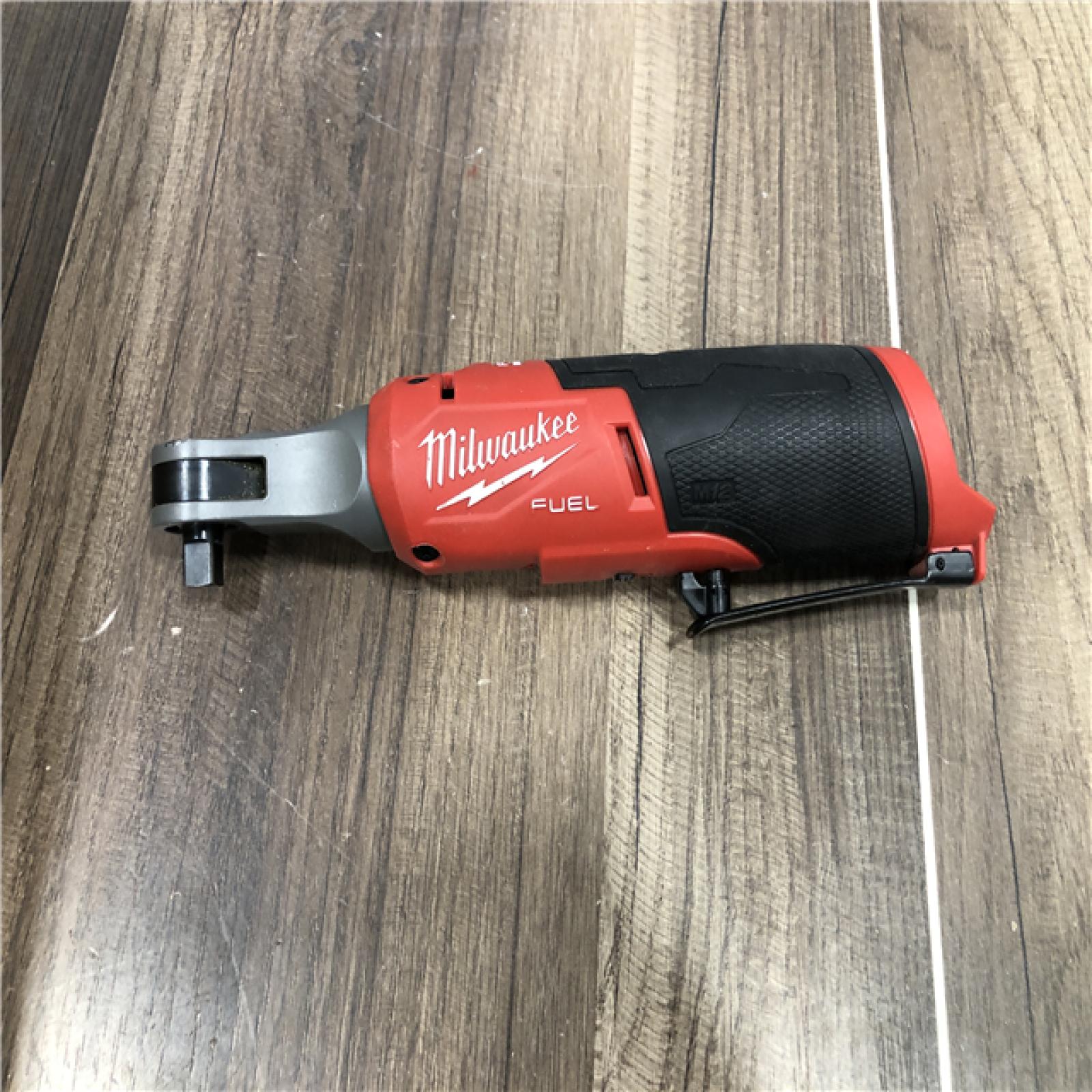 AS-IS Milwaukee FUEL 12-Volt Lithium-Ion Brushless Cordless High Speed 3/8 in. Ratchet (Tool-Only)