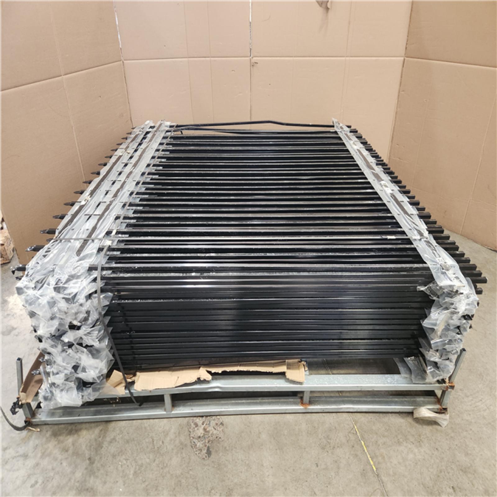 Phoenix Fencer Wire 6 ft. x 6 ft. Heavy-Duty Steel Spaced Bar Pointed Pinnacle Flat Metal Fence Panel (20-Panels)