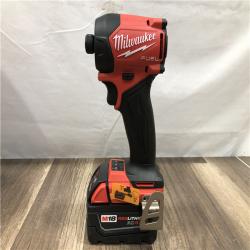 AS-IS Milwaukee FUEL SURGE 18V Lithium-Ion Brushless Cordless 1/4 in. Hex Impact Driver with (2) 5.0 Ah Battery and Charger