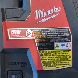 AS-IS Milwaukee Green 100 ft. Cross Line and Plumb Points Rechargeable Laser Level with REDLITHIUM Lithium-Ion