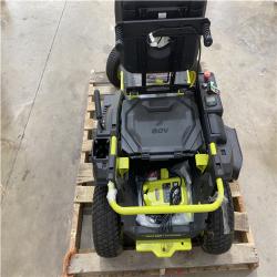 Houston Location - AS-IS Tool Pallet RYOBI 80V HP R1 SIT DOWN MOWER