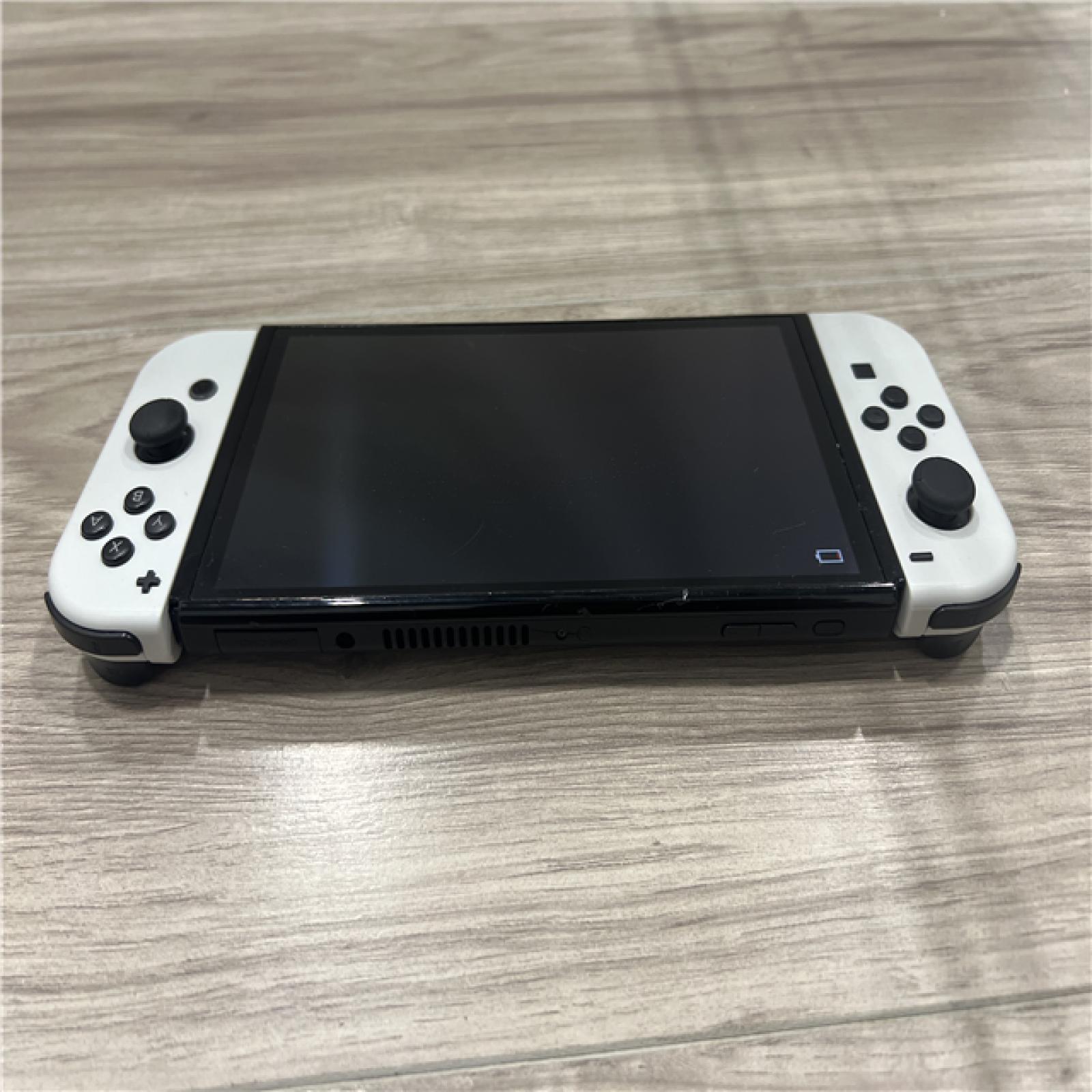 AS-IS Nintendo Switch - OLED Model with White Joy-Con
