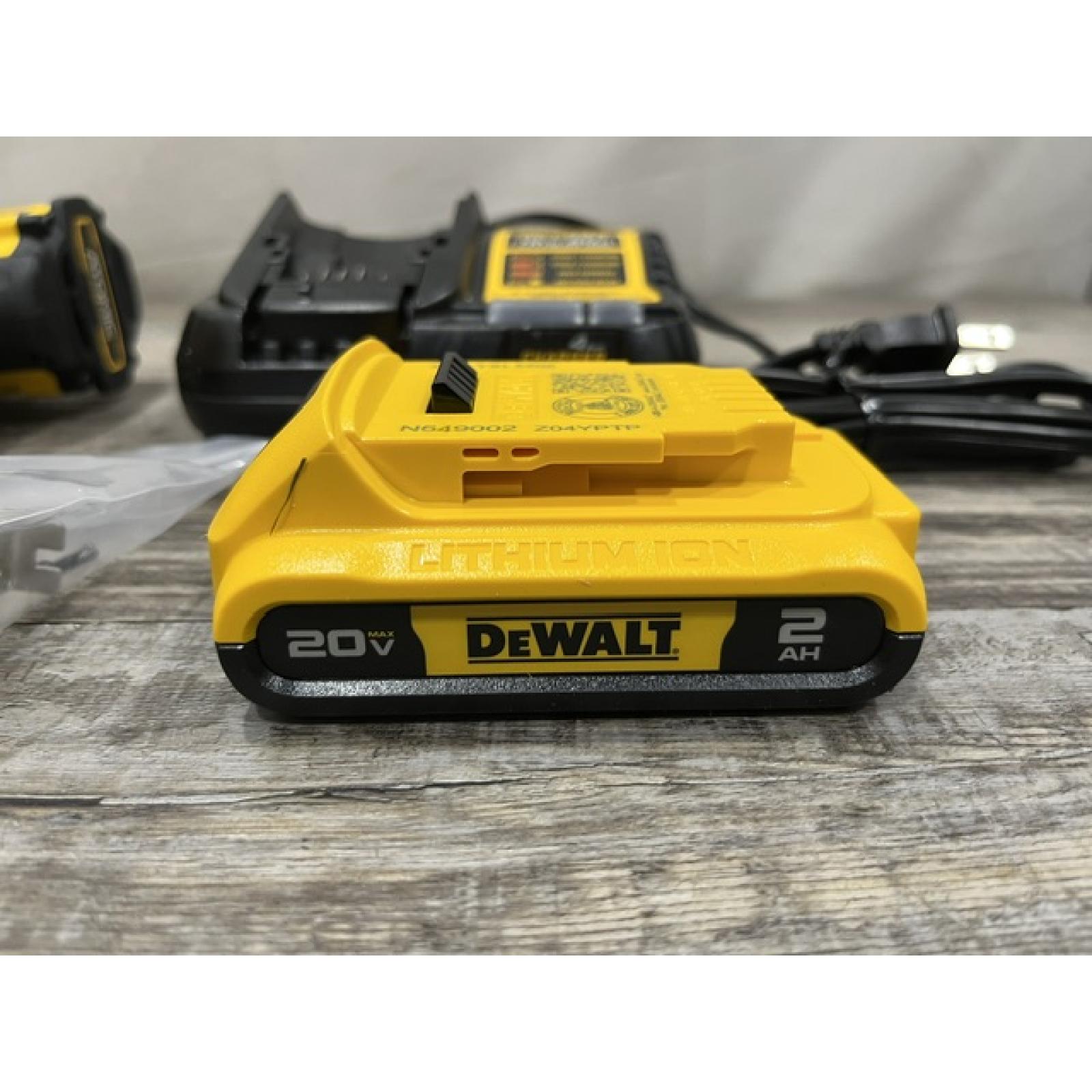 AS-IS DEWALT Atomic 20V Lithium-Ion Cordless Compact 1/2 in. Drill/Driver Kit