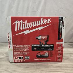 NEW! - Milwaukee M18 Compact Brushless 1/4  Hex Impact Driver Kit