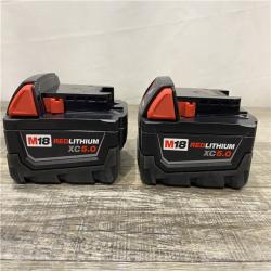 AS-IS Milwaukee 18-Volt Lithium-Ion XC Starter Kit with Two 5.0Ah Batteries and Charger