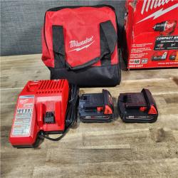 HOUSTON LOCATION - AS-IS M18 18V Lithium-Ion Brushless Cordless Compact Drill/Impact Combo Kit (2-Tool) W/(2) 2.0 Ah Batteries, Charger & Bag