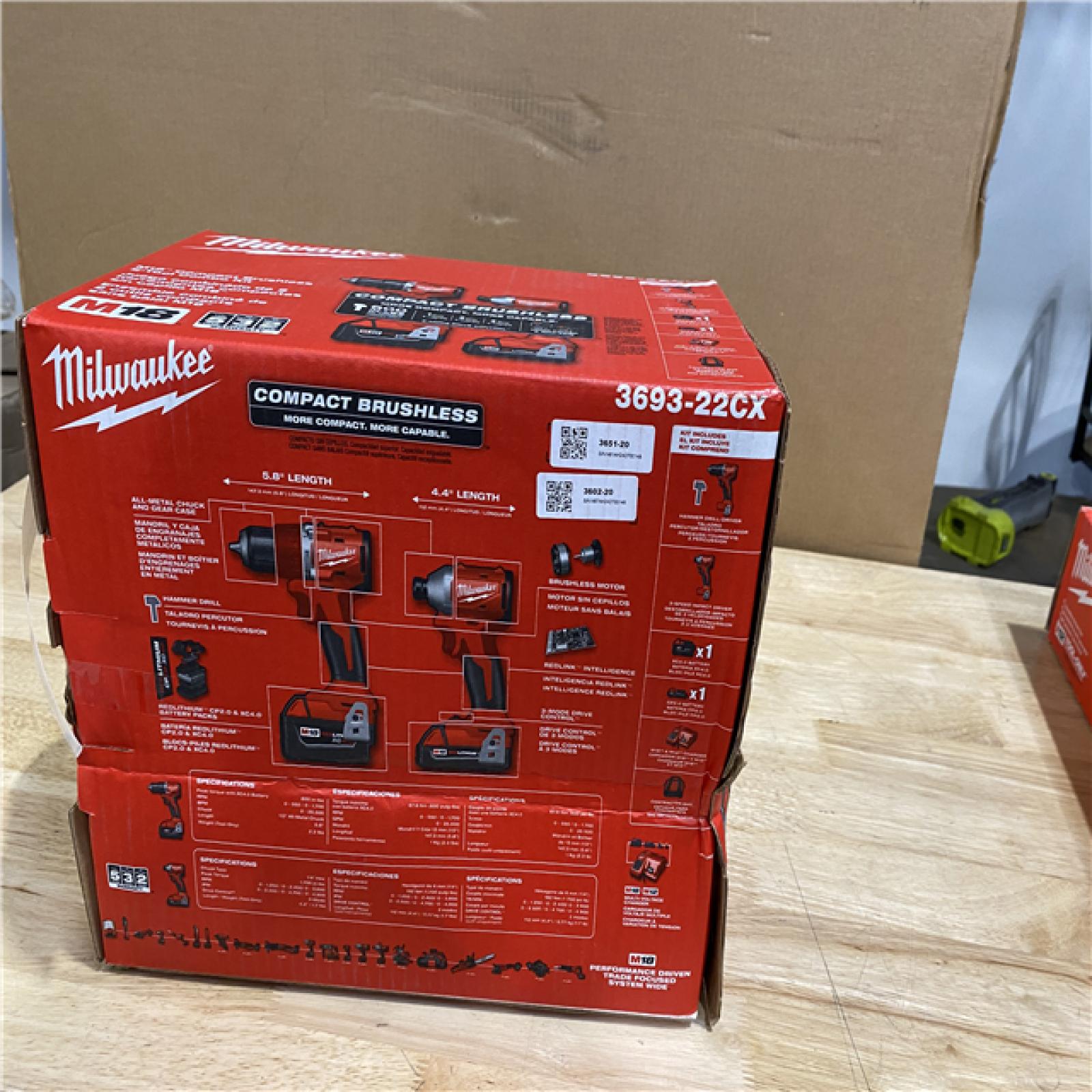 NEW! - Milwaukee M18 Compact Brushless 2-Tool Combo Kit