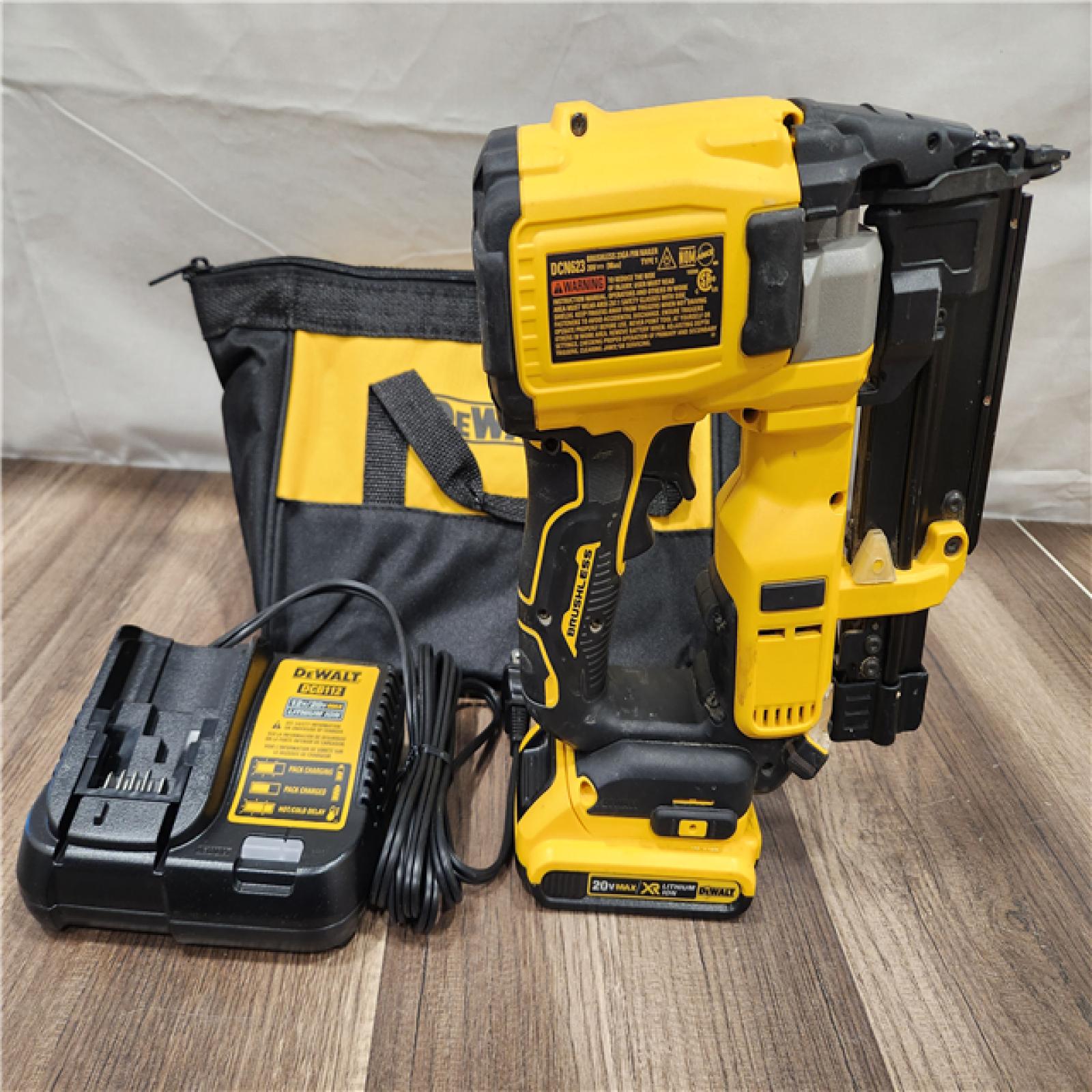 AS-IS- DeWalt 20V MAX Atomic Compact Cordless Pin Nailer Kit