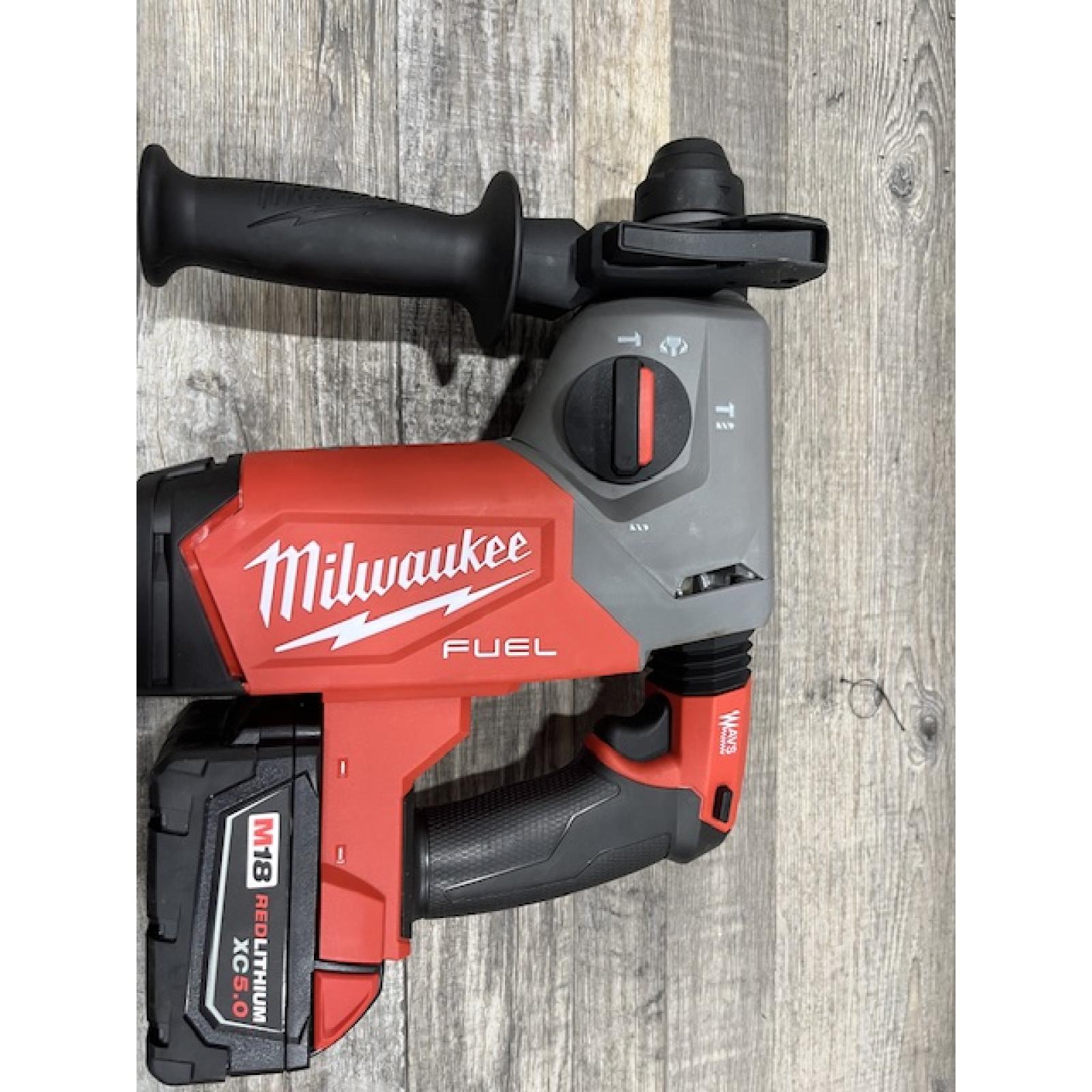 AS-IS Milwaukee  FUEL 18V Lithium-Ion Brushless Cordless 1 in. SDS-Plus Rotary Hammer (Tool-Only)