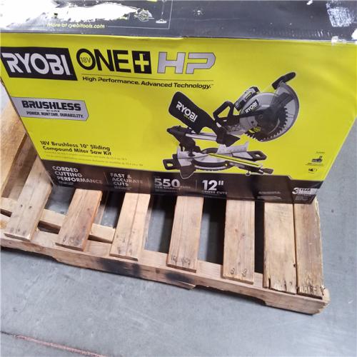 California NEW Ryobi One+ 18V Brushless 10 Sliding Compound Miter Saw Kit