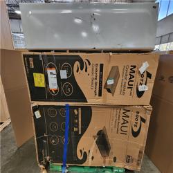 Phoenix AS-IS Bootz Industries Maui 60 in. x 30 in. Alcove Soaking Bathtub with Left Drain in White Pallet (4-Tubs)