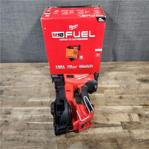 HOUSTON LOCATION - AS-IS Milwaukee M18 FUEL 18-Volt Lithium-Ion Brushless Cordless Coil Roofing Nailer (Tool Only)