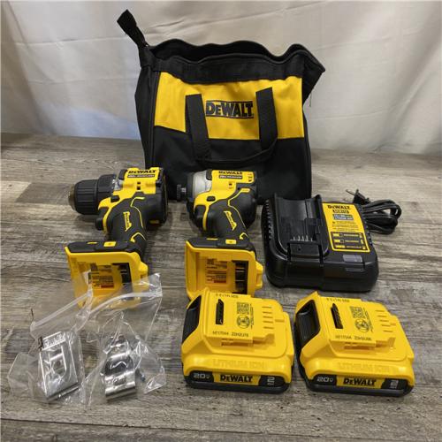 AS-IS DEWALT ATOMIC 20-Volt MAX Lithium-Ion Cordless Combo (2-Tool) Kit
