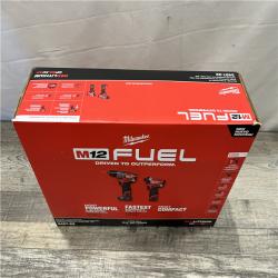 NEW - Milwaukee FUEL 12-Volt Lithium-Ion Brushless Cordless Hammer Drill and Impact Driver Combo Kit