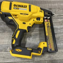 AS-IS DEWALT 20V MAX XR Lithium-Ion Cordless 18-Gauge Narrow Crown Stapler Kit