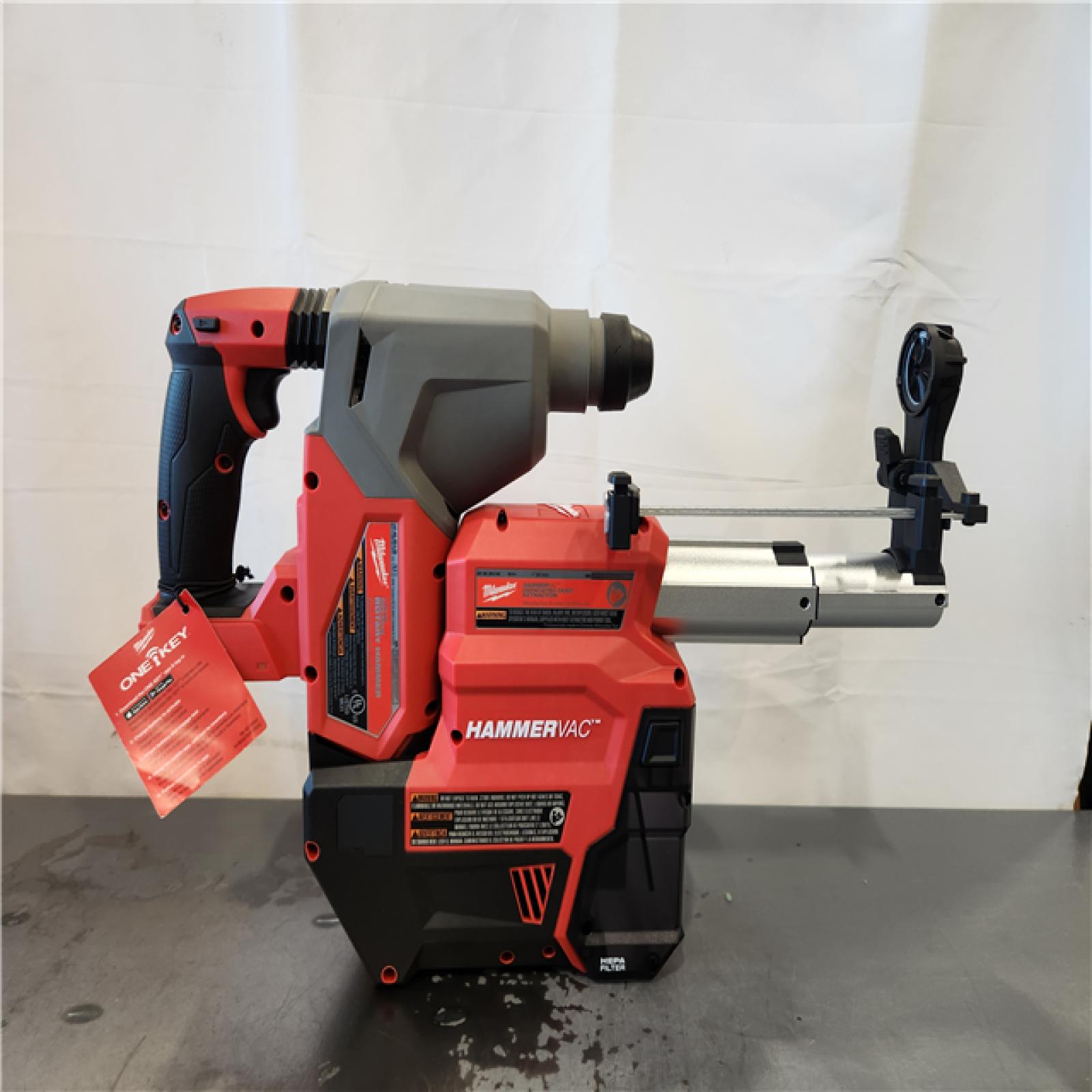AS-IS- M18 FUEL ONE-KEY 18V Lithium-Ion Brushless Cordless 1 in. SDS-Plus Rotary Hammer W/Dust Extractor Kit