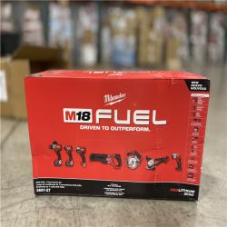 NEW! - Milwaukee M18 FUEL 18V Lithium-Ion Brushless Cordless Combo Kit with Two 5.0 Ah Batteries  1 Charger  2 Tool Bags (7-Tool)