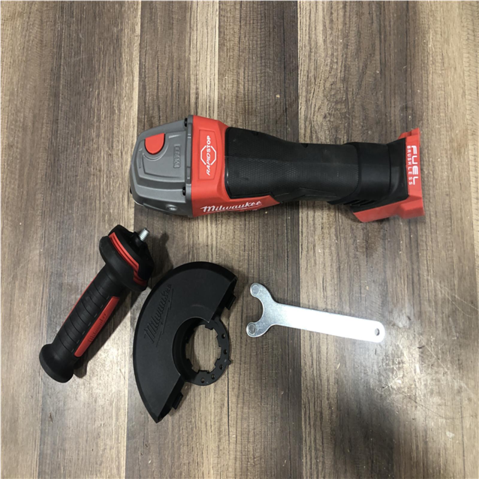 AS-IS Milwaukee FUEL 18V Lithium-Ion Brushless Cordless 4-1/2 in./5 in. Grinder w/Paddle Switch (Tool-Only)