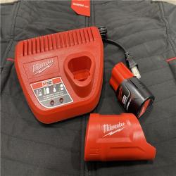AS-IS Milwaukee Women's Large 12-Volt Lithium-Ion Cordless Axis Black Heated Vest Kit