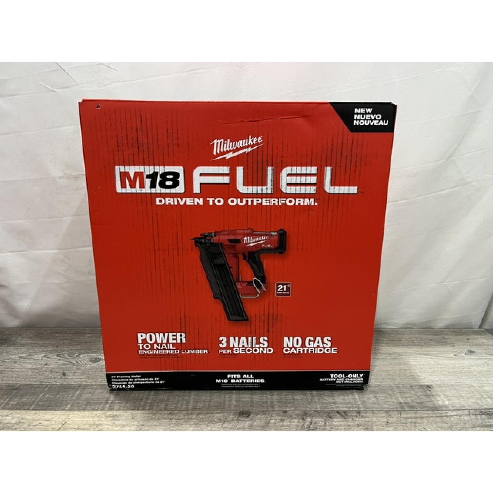 NEW - Milwaukee FUEL 3-1/2 in. 18-Volt 21-Degree Lithium-Ion Brushless Cordless Framing Nailer (Tool-Only)