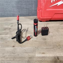 HOUSTON LOCATION - AS-IS MILWAUKEE 100 Ft. REDLITHIUM Lithium-Ion USB Green Rechargeable Cross Line Laser Level with Charger