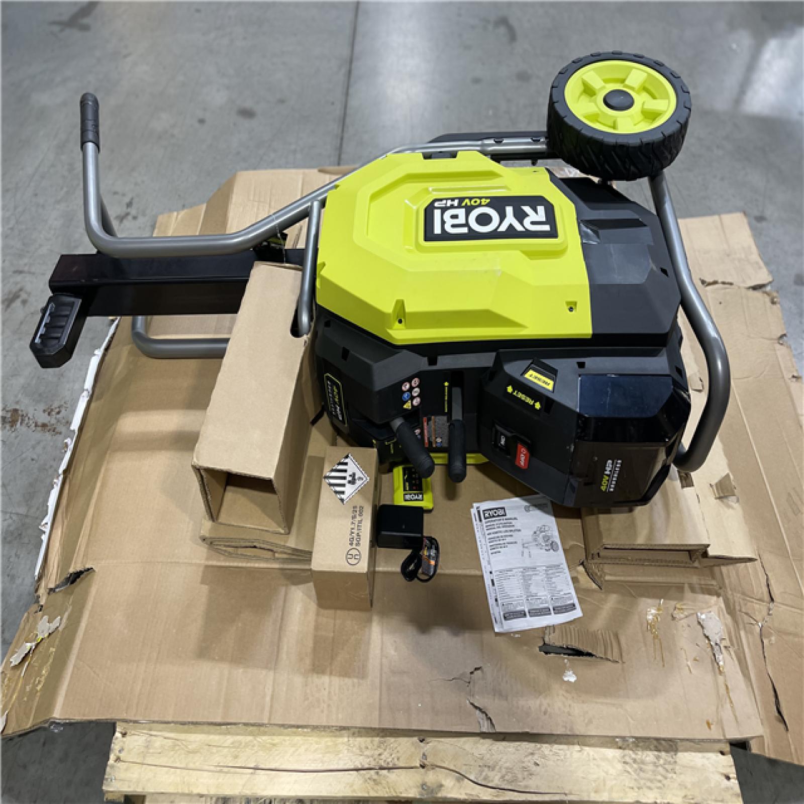 DALLAS LOCATION- 40V HP Brushless 12-Ton Kinetic Battery Electric Log Splitter Kit - 4.0Ah Battery and Charger Included