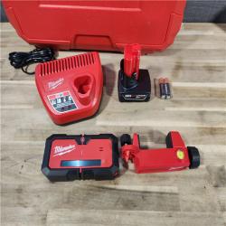 HOUSTON LOCATION - AS-IS (APPEARS LIKE NEW) M12 12-Volt Lithium-ion Cordless 125 Ft. Green 360 3-Plane Laser Level with Automatic Alignment & Receiver