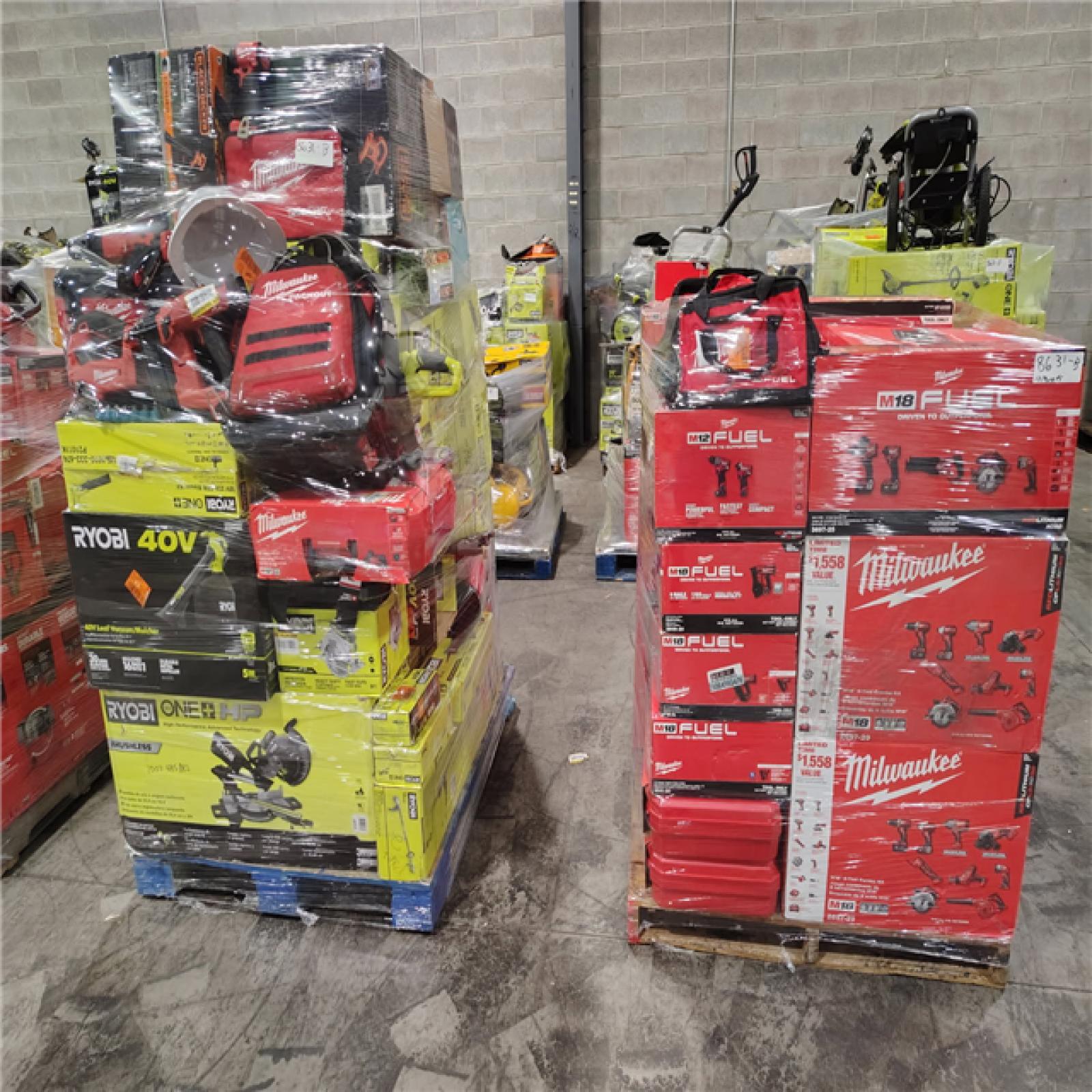 Pittston Location As-Is Power Tools Partial Truckload (13 Pallets) 8631-B