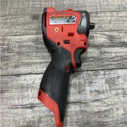 AS-IS Milwaukee  FUEL 12V Lithium-Ion Brushless Cordless 3/8 in. Sub Compact Impact Wrench (Tool-Only)