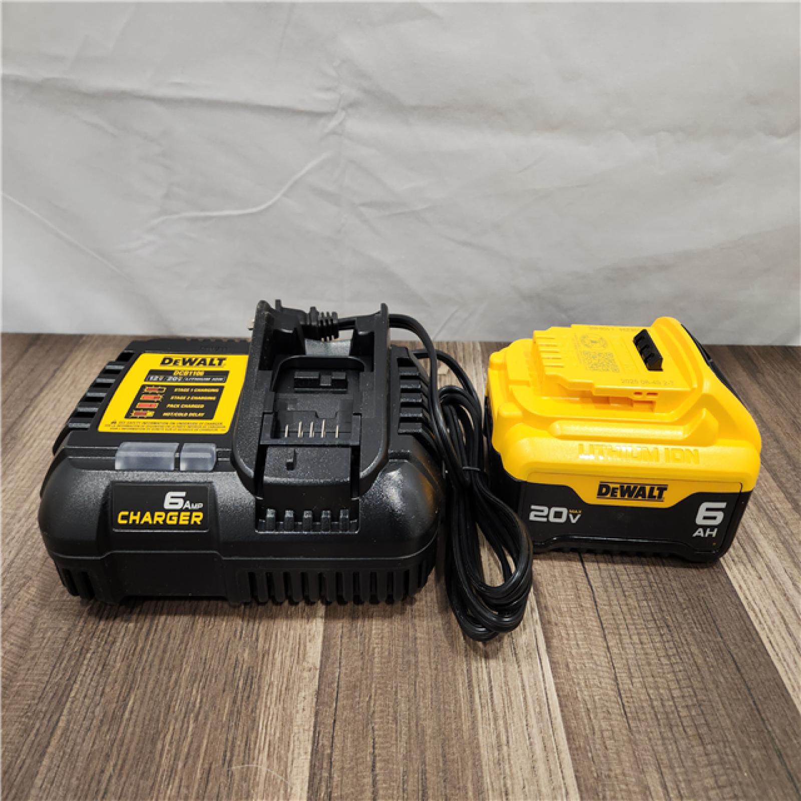 LIKE NEW! - Dewalt 20V Lithium-Ion 6.0Ah Battery Pack & Charger Kit
