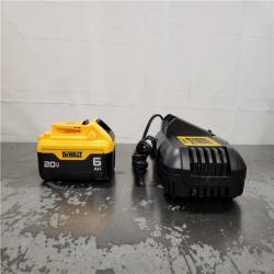 AS-IS- DEWALT 20V MAX Lithium-Ion 6.0 Ah Battery and Charger