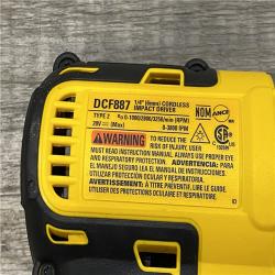 AS-IS DEWALT 20V MAX XR Cordless Brushless 3-Speed 1/4 in. Impact Driver Kit