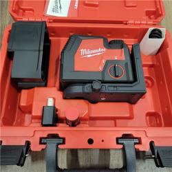 AS-IS Milwaukee-3522-21 Green Beam Laser Cross Line Plumb Point USB Rechargeable