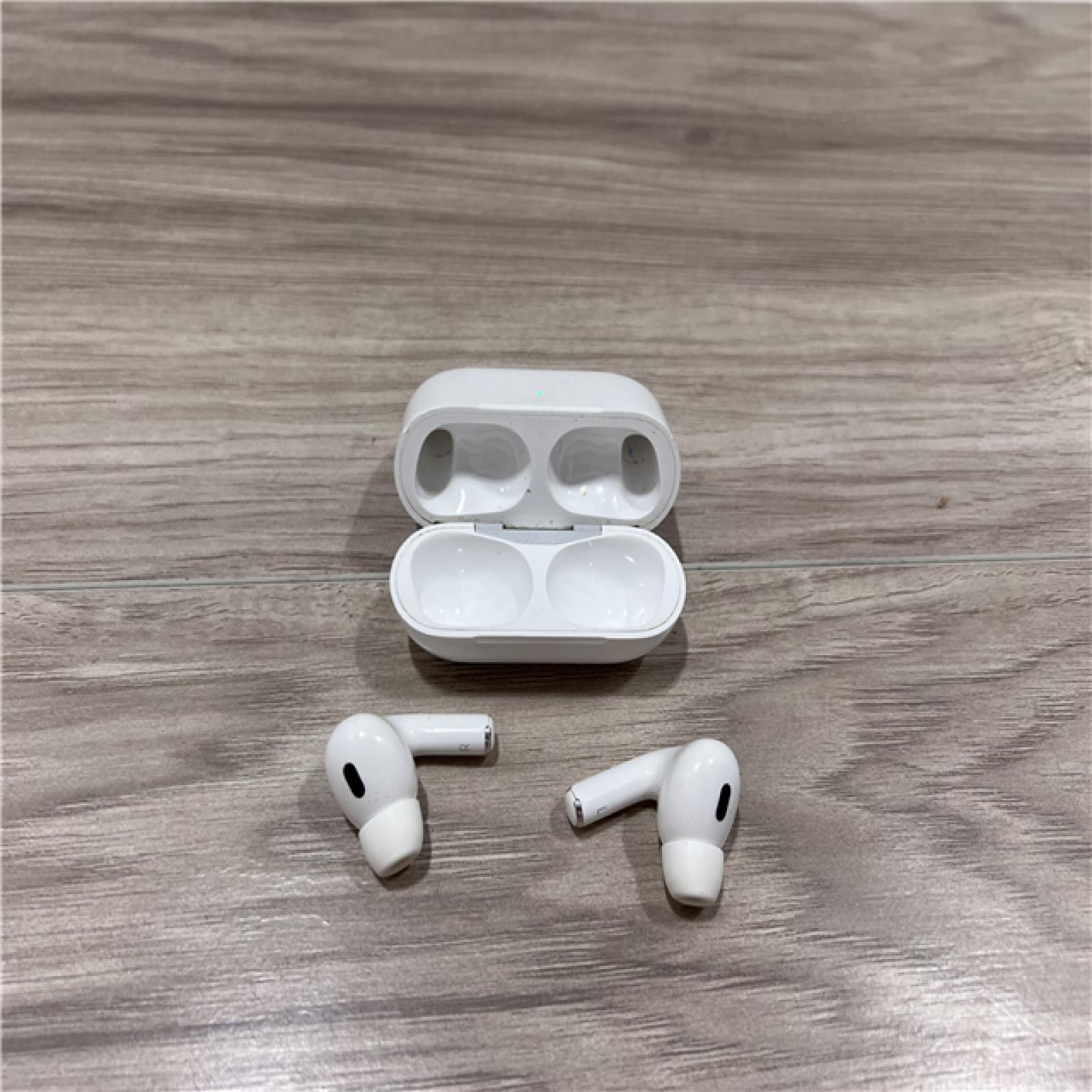 AS-IS Apple AirPods Pro (2nd Generation) with the USB-C MagSafe Charging Case