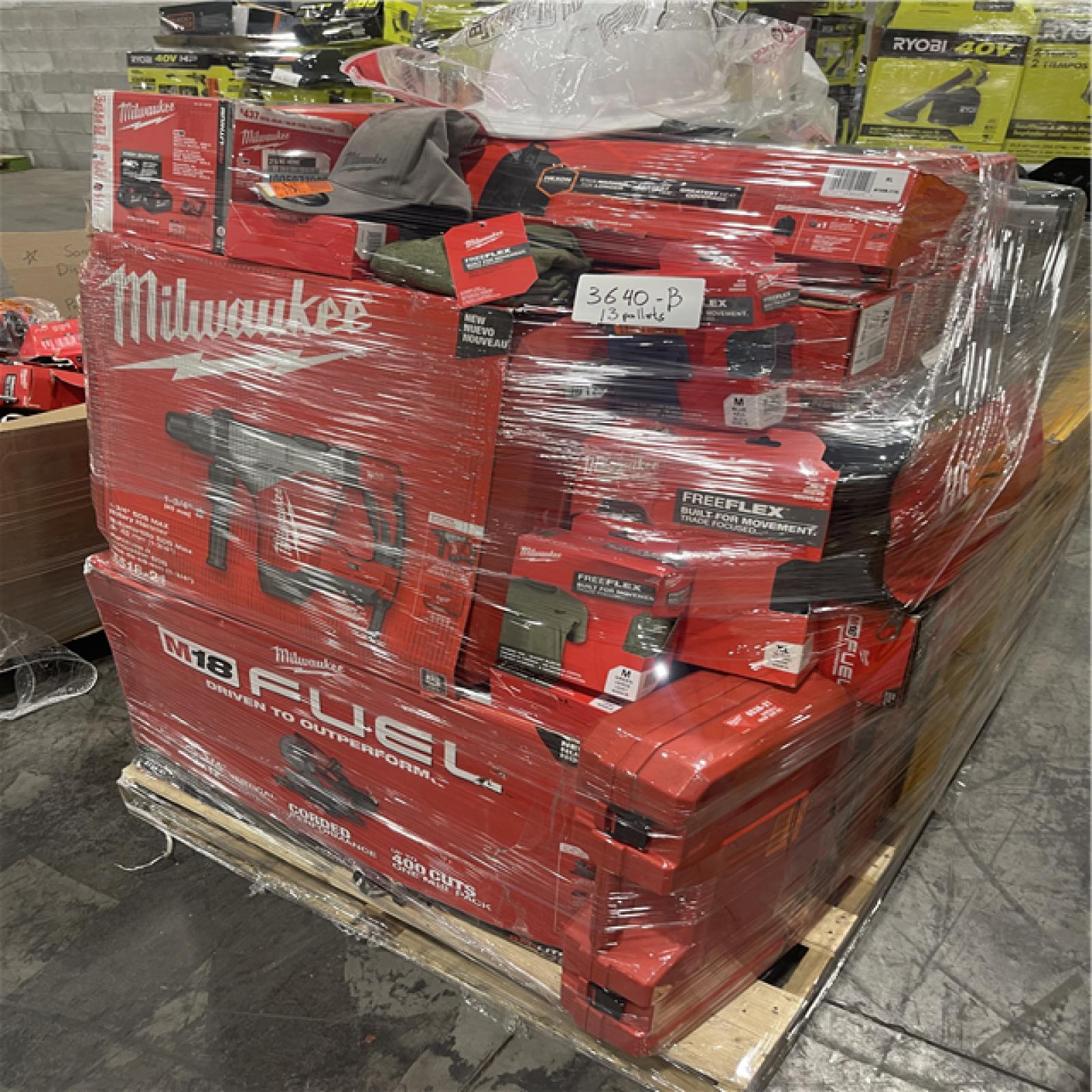 Pittston Location As-Is Power Tools Partial Truckload (13 pallets) 3640-B