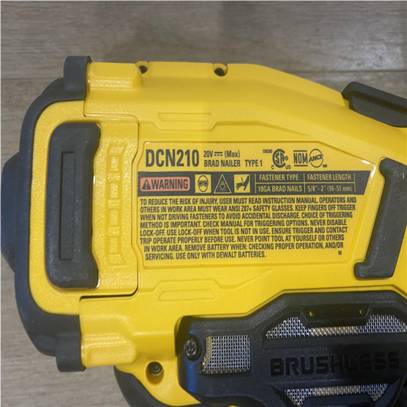 AS-IS DEWALT 20V MAX XR 18 Gauge Cordless Brad Nailer (Tool Only)