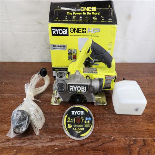 AS-IS RYOBI ONE+ HP 18V Cordless Handheld Wet/Dry Masonry Tile Saw (Tool Only)
