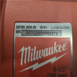 AS-IS Milwaukee 18V Cordless 6-1/2 in. Circular Saw (Tool-Only)