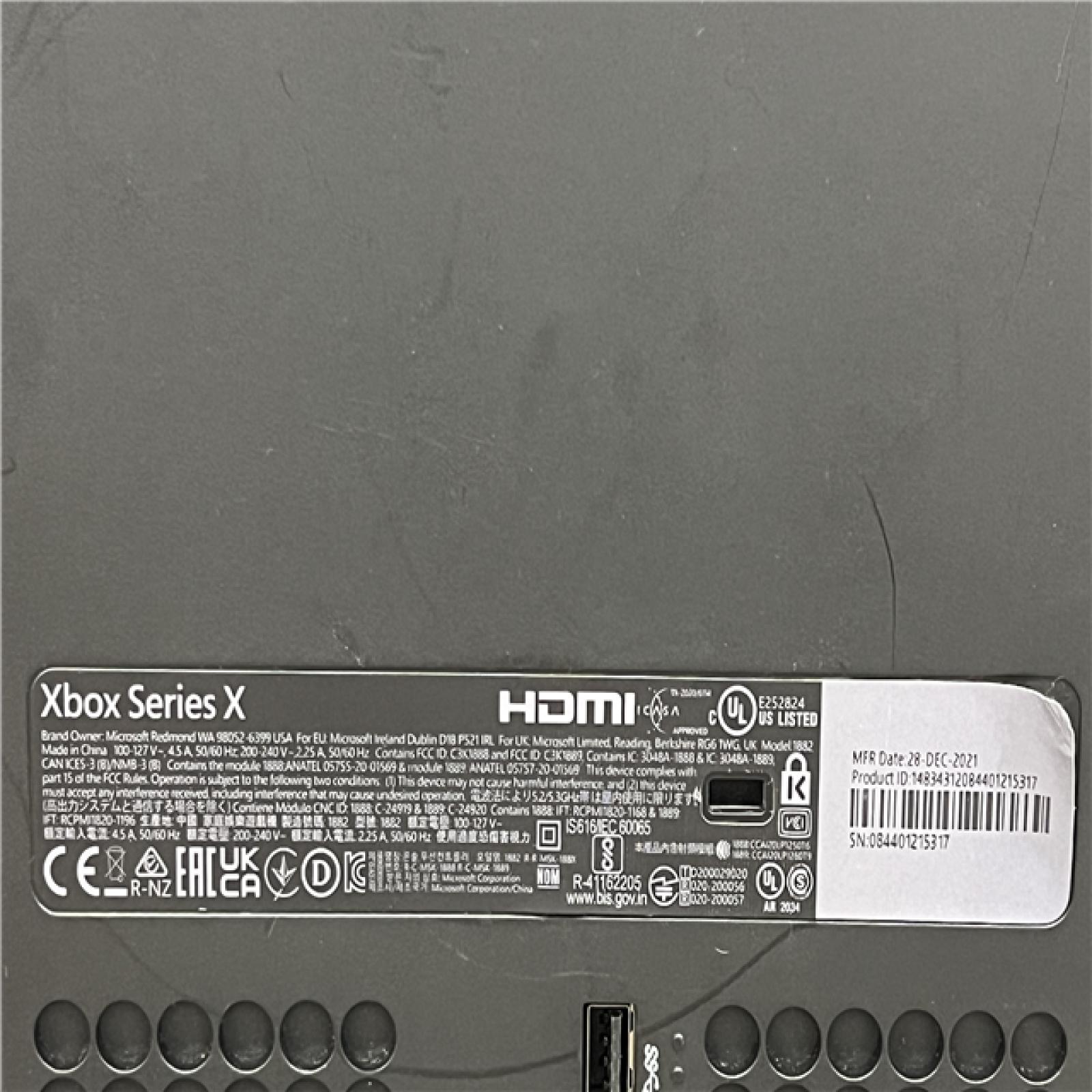 AS-IS Microsoft Xbox Series X 1TB Carbon Black