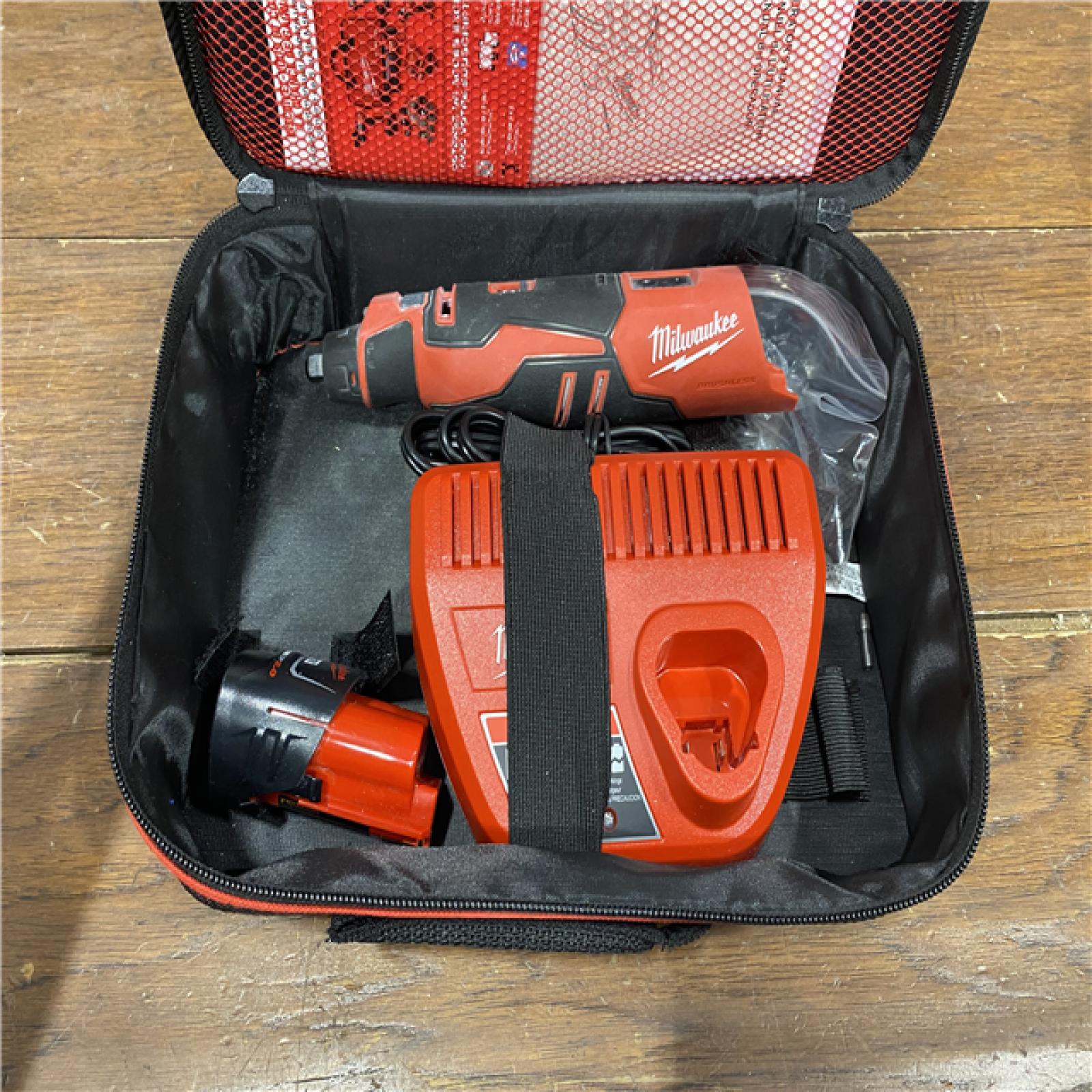 AS-IS MWK2525-21 12 V M12 Li-Ion Cordless Brushless Rotary Tool Kit