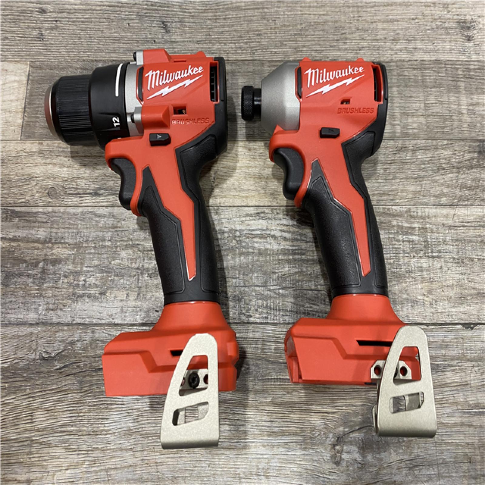 AS-IS Milwaukee 18V Lithium-Ion Brushless Cordless Compact Drill/Impact Combo Kit