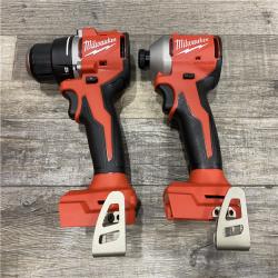 AS-IS Milwaukee 18V Lithium-Ion Brushless Cordless Compact Drill/Impact Combo Kit