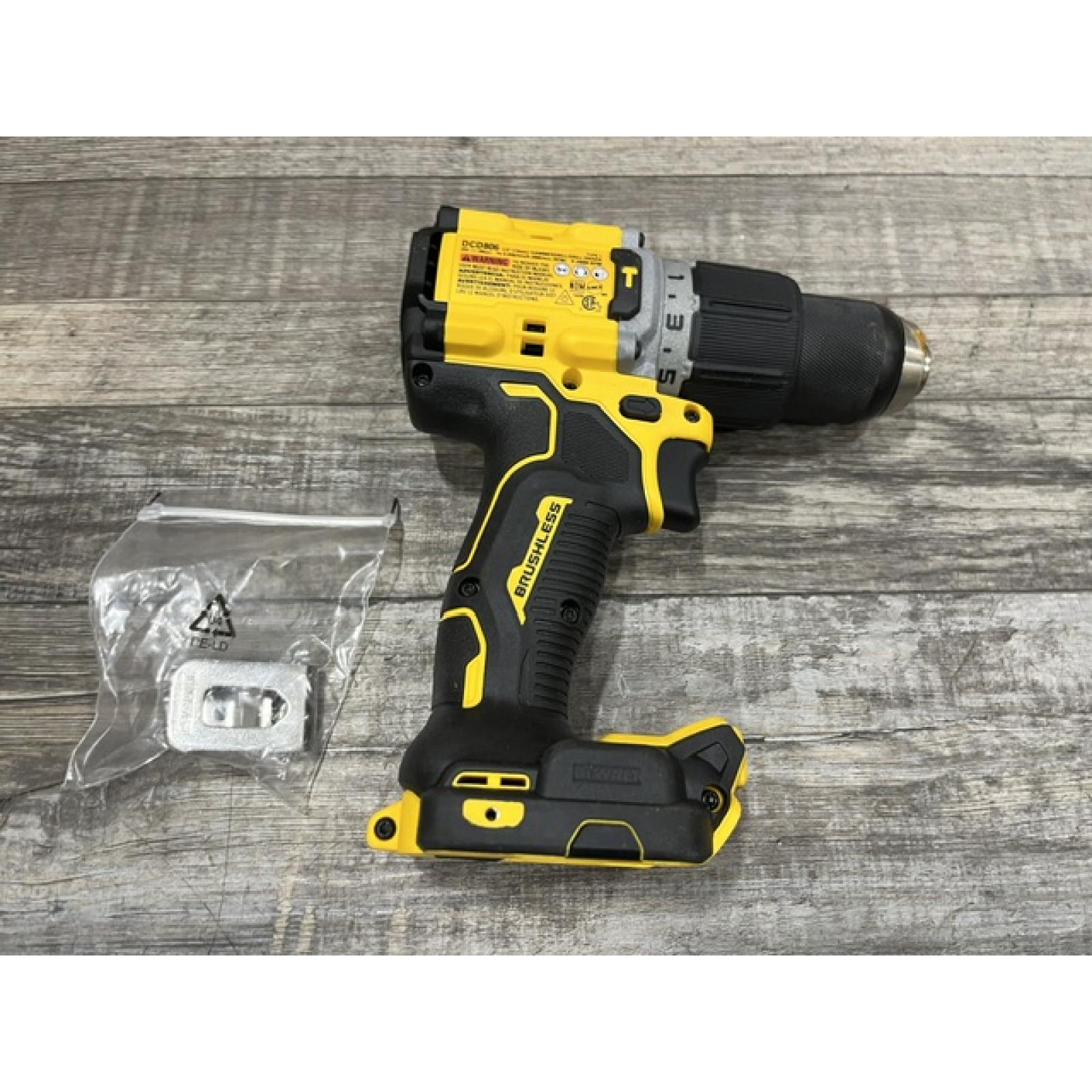 AS-IS DEWALT 20V XR Brushless Cordless 1/2 in. Hammer Drill (Tool-Only)