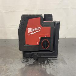 AS-IS- MILWAUKEE 100 Ft. REDLITHIUM Lithium-Ion USB Green Rechargeable Cross Line Laser Level with Charger