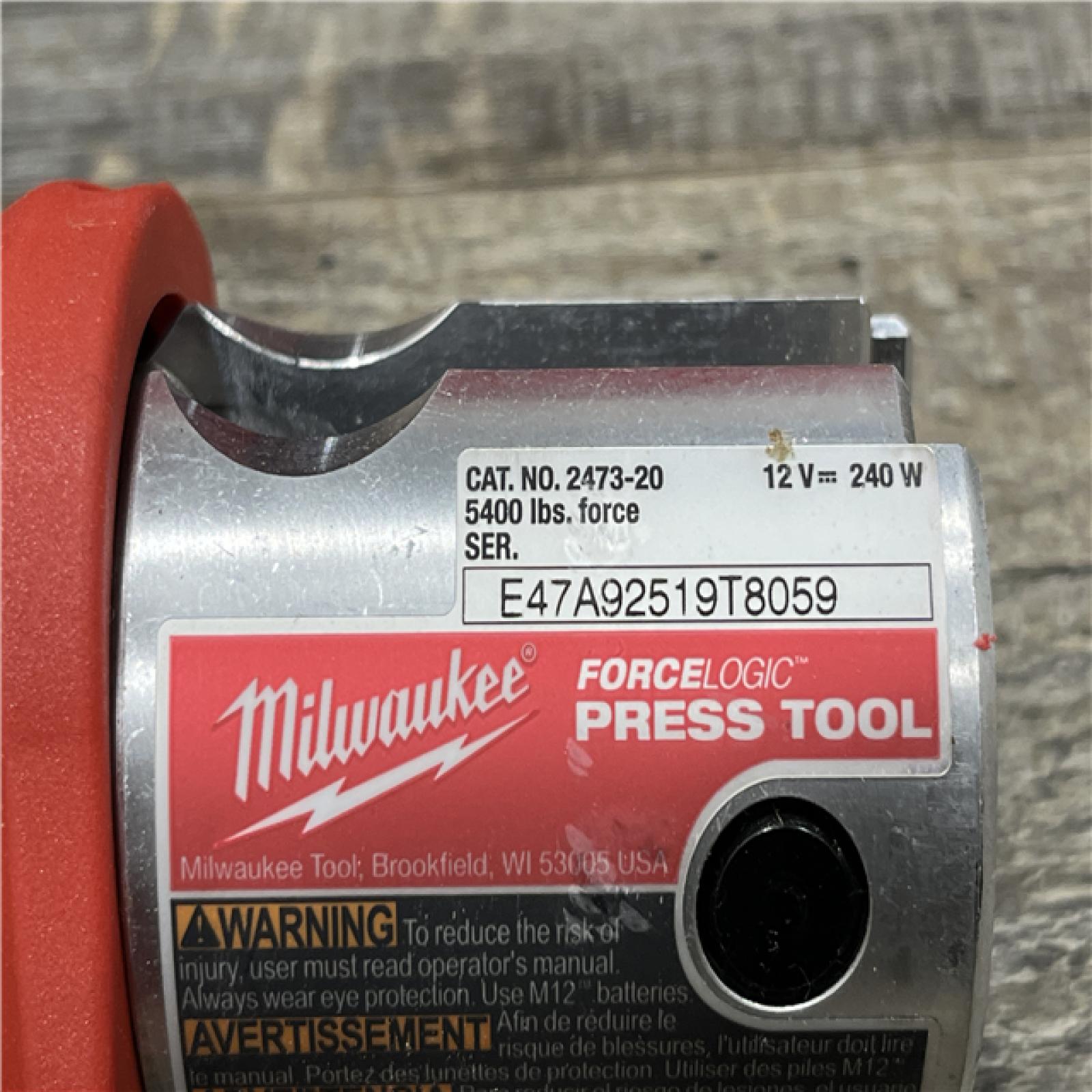 AS-IS Milwaukee 12-Volt Lithium-Ion Force Logic Cordless Press Tool Kit