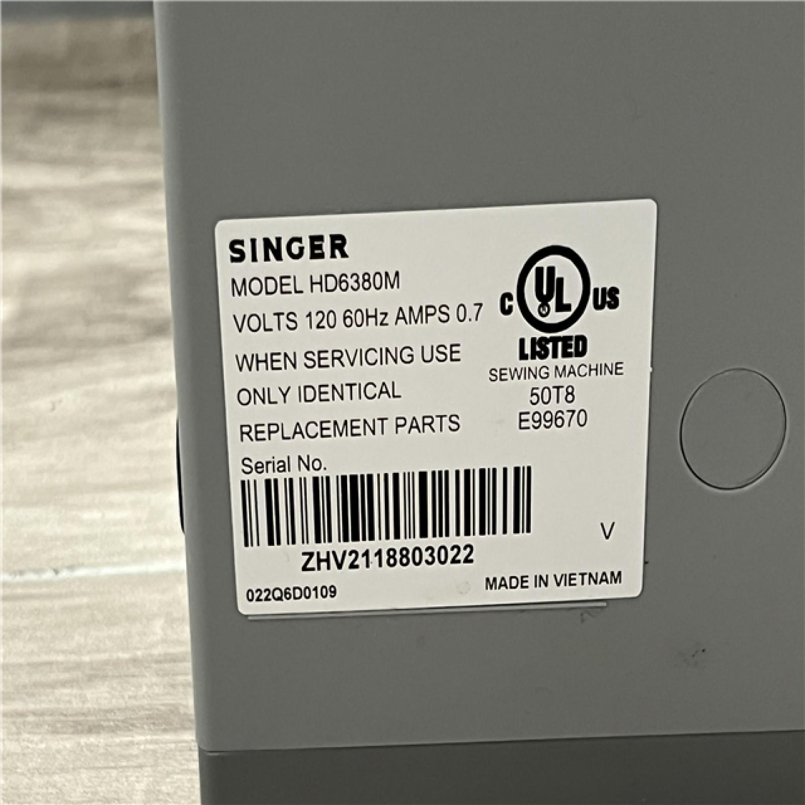 AS-IS SINGER® Heavy Duty 6380 Sewing Machine