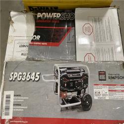 Dallas Location - As-Is SIMPSON Power Portable 3,600 Watt Generator