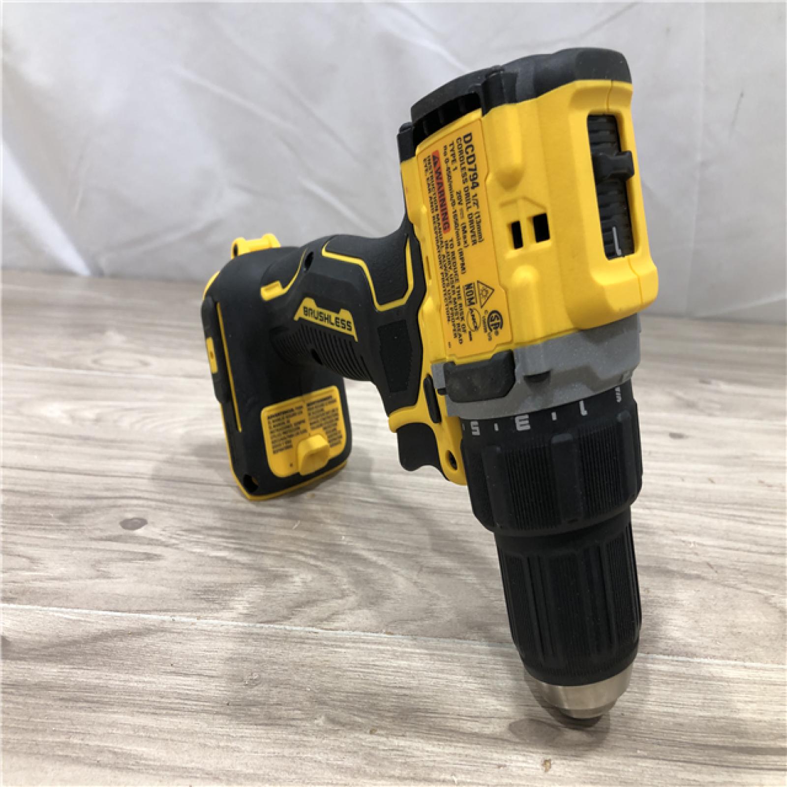 AS-IS DEWALT ATOMIC 20-Volt MAX Cordless 1/2 in. Drill Driver (Tool-Only)