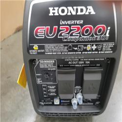 CALIFORNIA AS-IS Honda 2200-Watt Remote Stop/Recoil Start Bluetooth Super Quiet Gasoline Powered Inverter Generator with Advanced CO Shutdown